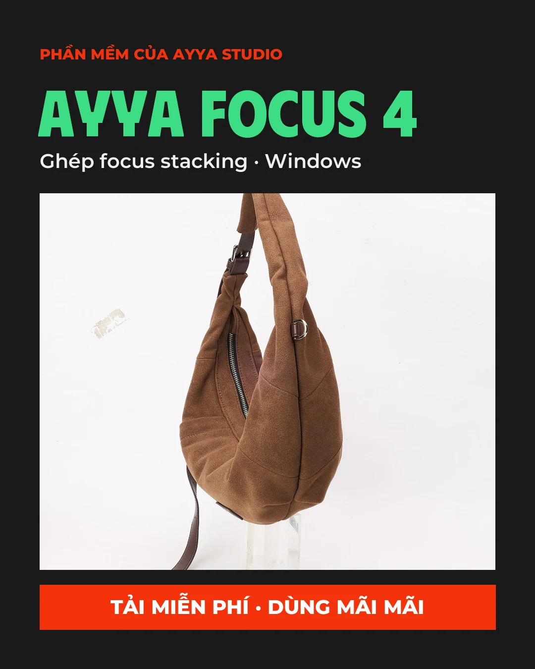 Ayya Focus 4 — phần mềm ghép focus stacking miễn phí