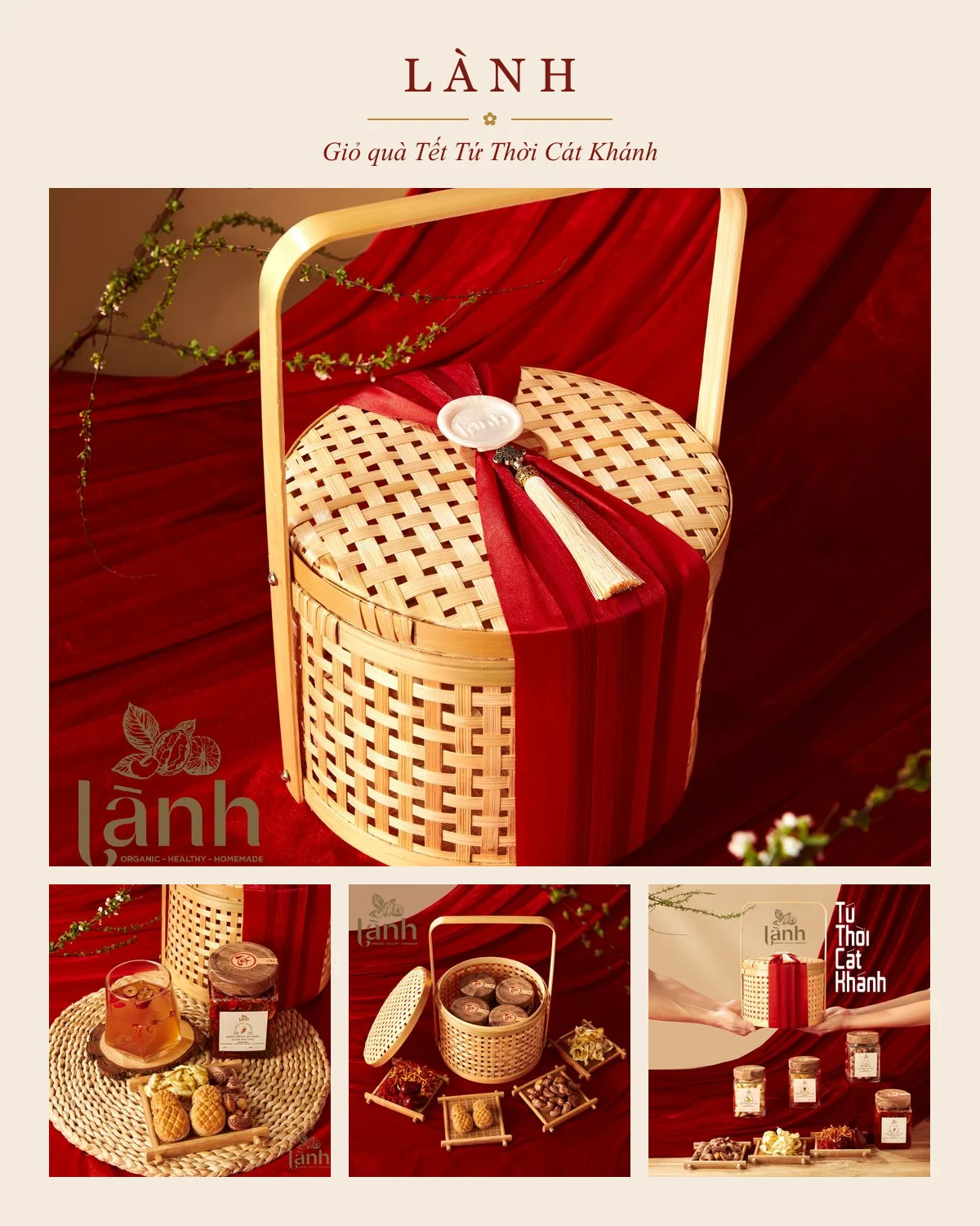 Lành — Giỏ quà Tết Tứ Thời Cát Khánh